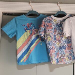 Boys Marvel T-Shirt Bundle 4T – Iron Man, Spider-Man, Captain America + More